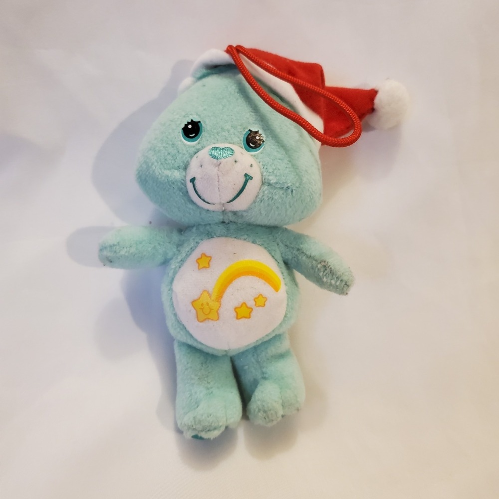 Wish Bear‎ Care Bear Santa Plush Ornament Small Christmas holiday